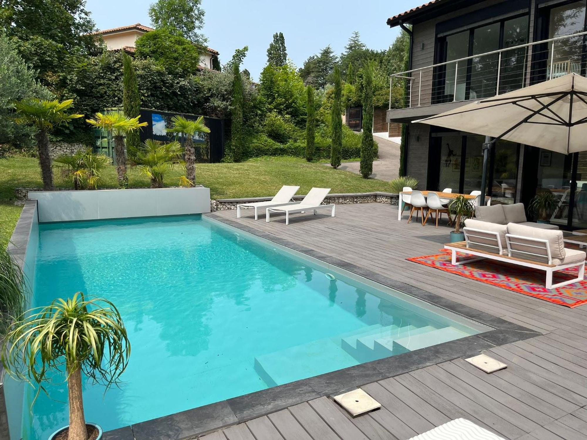 Villa Piscine A Proximite De Lyon Chaponost Екстер'єр фото