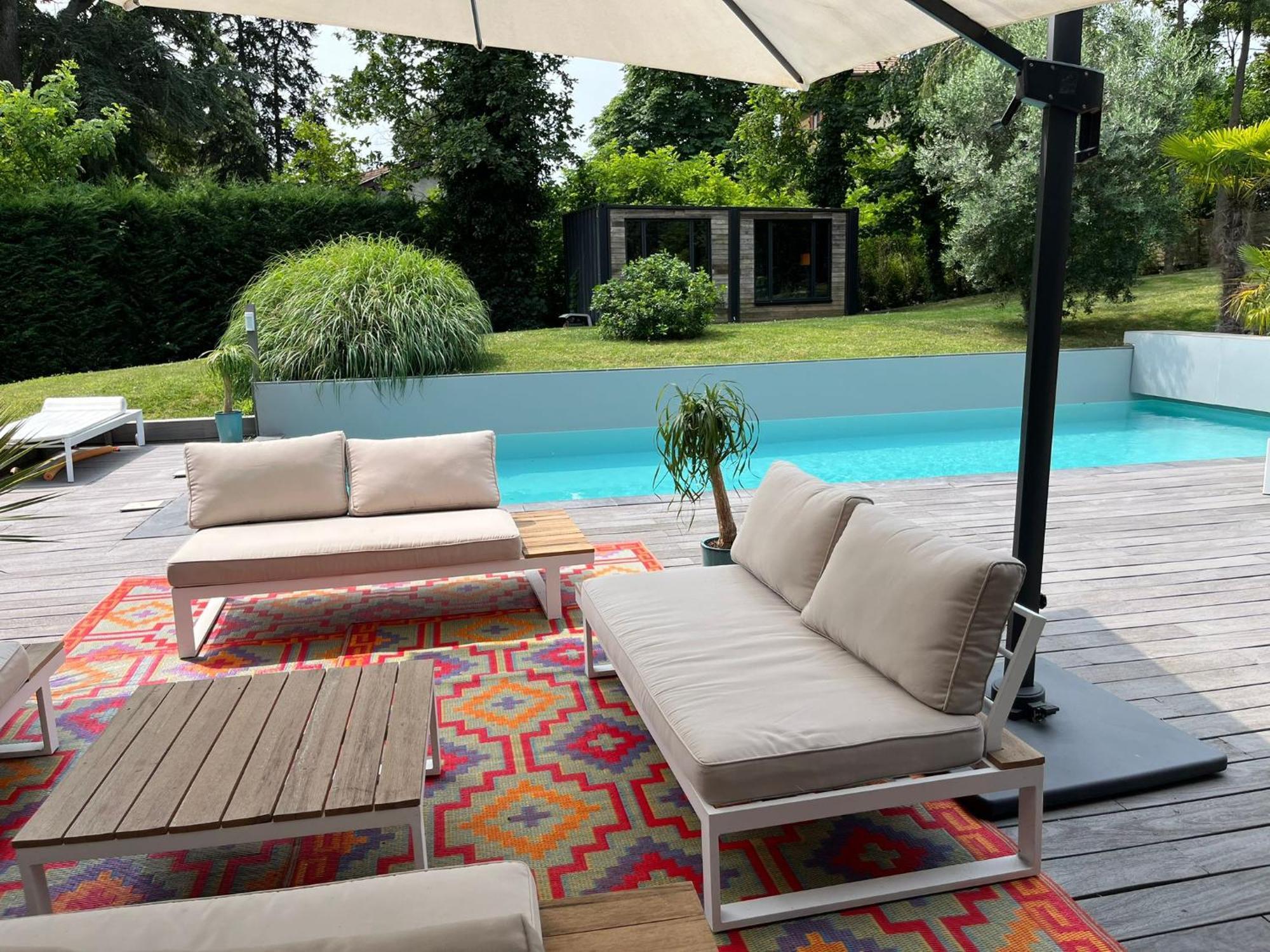 Villa Piscine A Proximite De Lyon Chaponost Екстер'єр фото